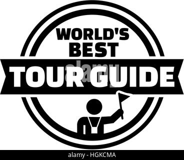 Weltweit besten Tour-Guide-Taste Stockfoto