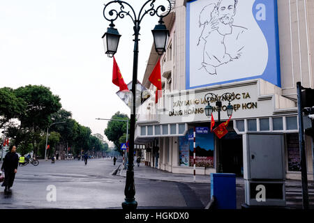 Morgenstunden in Hanoi, Vietnam Stockfoto