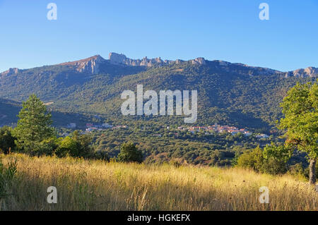 Burg Peyrepertuse Im Süden Frankreichs - Cathare Burg Peyrepertuse in Südfrankreich Stockfoto