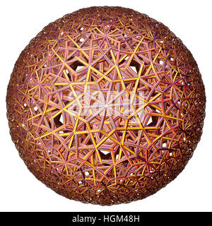 farbige hyperbolische Tesselation computergenerierten Stockfoto