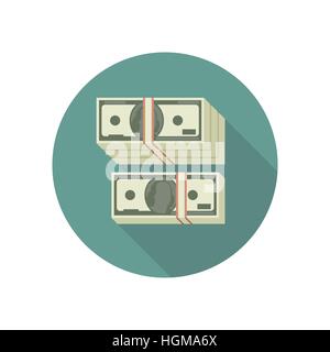 Stapel von Dollar Stock Vektor