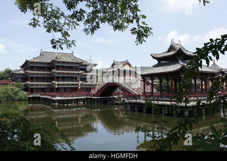 (NUR ZUR REDAKTIONELLEN VERWENDUNG. Jinhua, China CHINA heraus). 9. Januar 2017. Hengdian Welt Studios, das größte Filmstudio in Asien befindet sich in Hengdian, Dongyang Grafschaft, Jinhua Stadt in der Provinz Zhejiang. Hengdian Welt Studios, genannt '' chinesische Hollywood'' von Hollywood Magazine der Vereinigten Staaten enthält vierzehn Film Basen und zwei modernisierten Filmstudios in Jinhua, China... © SIPA Asien/ZUMA Draht/Alamy Live-Nachrichten Stockfoto