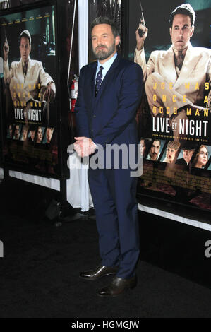 Ben Affleck besucht die "Live By Night"-Premiere in TCL Chinese Theatre am 9. Januar 2017 in Hollywood, Kalifornien. | Verwendung weltweit Stockfoto