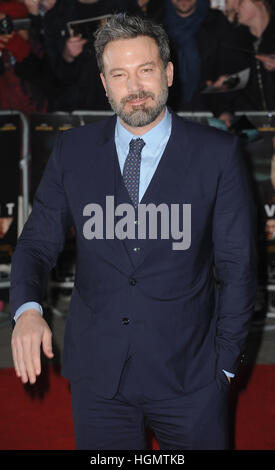 London, UK. 11. Januar 2017. Ben Affleck besucht die Europäische Premiere von "Live By Night" am BFI Southbank. Bildnachweis: Ferdaus Shamim/ZUMA Draht/Alamy Live-Nachrichten Stockfoto