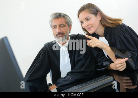 zwei Richter im Amt Stockfoto