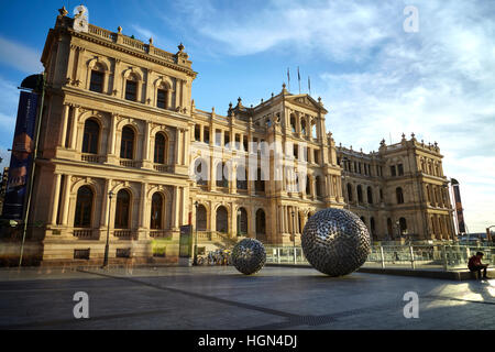 Die Treasury-Gebäude in der Stadt von Brisbane, Australien. Stockfoto