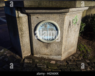 Laganside Gehweg Stockfoto