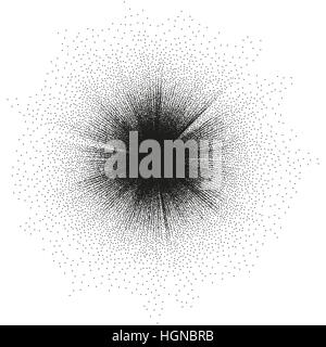 Stupfen Sie Burst-Effekt. EPS 10 Stock Vektor