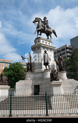 Das Washington Monument auf dem Gelände des Capital Building In Richmond Virginia, die Hauptstadt der Commonwealth of Virginia USA Stockfoto