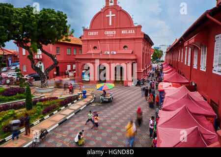 Malaysia, Malacca state, Malacca, Unesco würde Erbe, Christ Church, 1753 Stockfoto