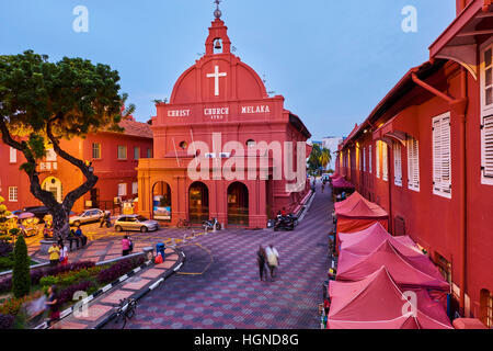 Malaysia, Malacca state, Malacca, Unesco würde Erbe, Christ Church, 1753 Stockfoto