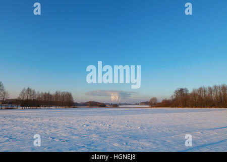 CO2-Emission in die Atmosphäre Stockfoto