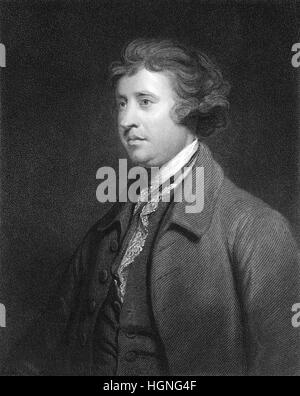 Edmund Burke, 1729-1797, britischer Schriftsteller, politischer Philosoph und Politiker während der Aufklärung Stockfoto