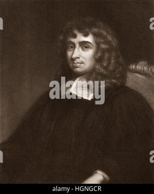 Isaac Barrow, 1630-1677, ein englischer christlicher Theologe und Mathematiker Stockfoto