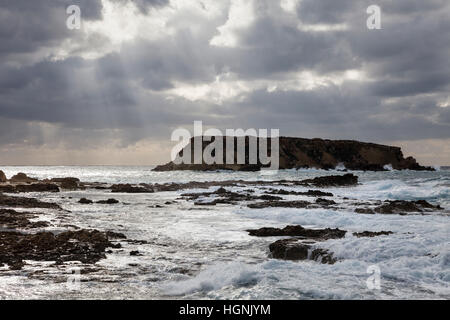 Geronisos Insel im Winter, in der Nähe von Pegeia, Zypern Stockfoto