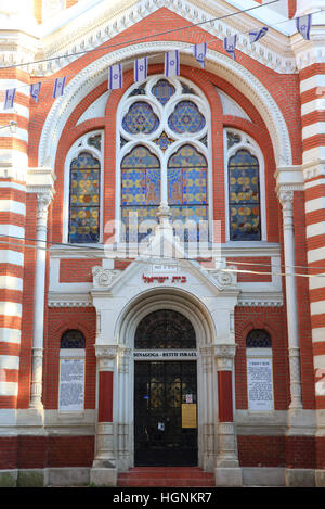 Die orthodoxe jüdische Synagoge in Brasov in Siebenbürgen, Rumänien, Osteuropa Stockfoto