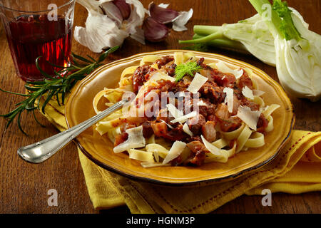 Wurst und Fenchel Ragout Stockfoto