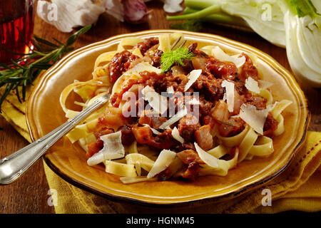 Wurst und Fenchel Ragout Stockfoto