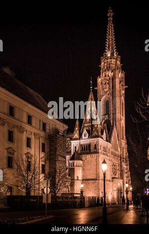 Budapest Mátyás Templom Mattias Kirche Stockfoto