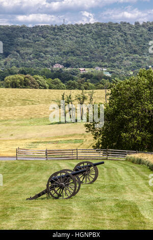 Antietam Battlefield, Maryland.  Bebaute Felder decken heute das Schlachtfeld. Stockfoto