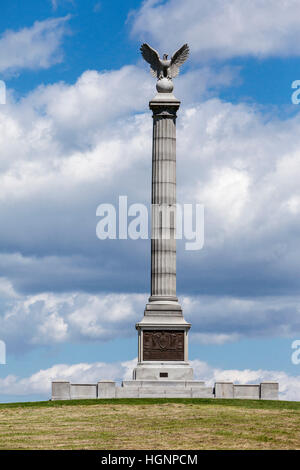 Antietam Battlefield, Maryland.  New York State Veteranen-Denkmal. Stockfoto