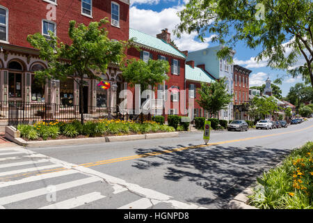 Shepherdstown, West Virginia.  Weststraße Deutsch. Stockfoto