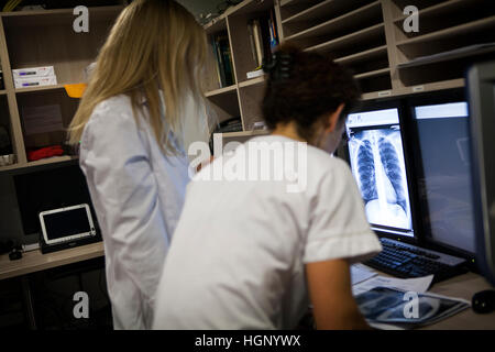 RADIOLOGIE ZENTRUM Stockfoto