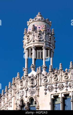 Casa Lleó Morera von Lluis Domenech ich Montaner in Barcelona Stockfoto