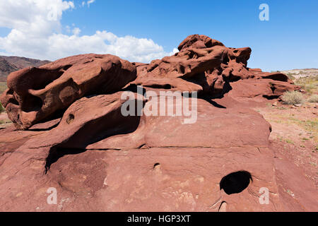 Vulkanische Felsformationen der Katutau in Kasachstan Stockfoto