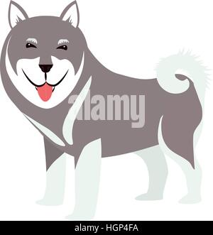 Cartoon niedlichen Hund Symbol auf weißem Hintergrund. Coloful Design. Vektor-illustration Stock Vektor