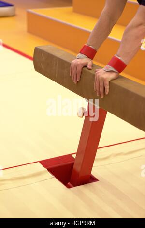 Turngeräten aus einem Turnverein auf den Färöer Inseln Stockfoto