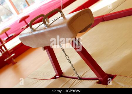Turngeräten aus einem Turnverein auf den Färöer Inseln Stockfoto