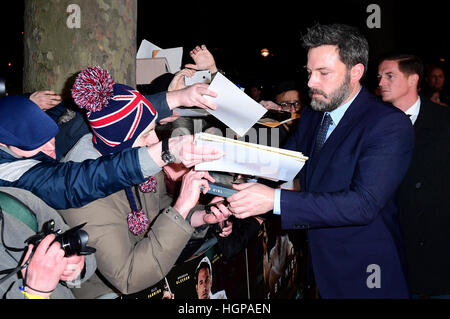 Ben Affleck besucht, die Leben von Nacht-Premiere am BFI Southbank, London. Stockfoto