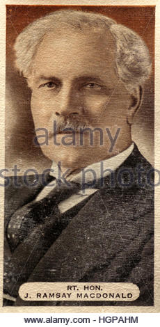 Rt Hon Ramsay Macdonald, schottischer Abgeordneter und britischer Premierminister 1929-1935 Stockfoto