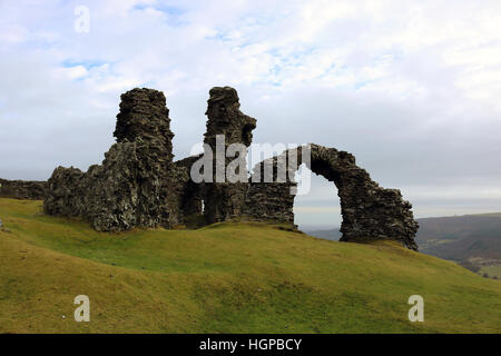 Burgruine, Castell Dinas Bran, Llangollen, Wales Stockfoto