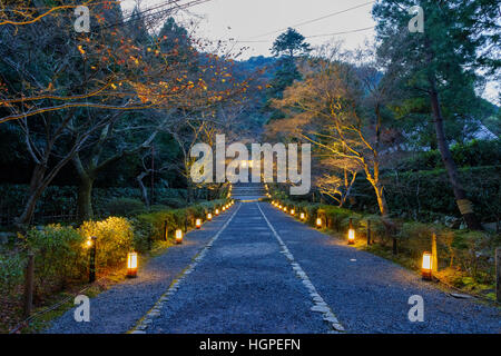 Die schöne Nison in nachts bei Kyoto, Japan Stockfoto