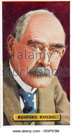 Rudyard Kipling, englischer Schriftsteller und Dichter 1865 - 1936 Stockfoto