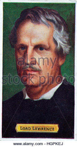 Sir Lord Lawrence 1811 - 1879 Vizekönig von Indien von 1864 bis 1869. Stockfoto