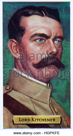 Feldmarschall Horatio Herbert Kitchener, 1. Earl Kitchener 1850 - 1916 Offizier der britischen Armee und kolonialen Administrator Stockfoto