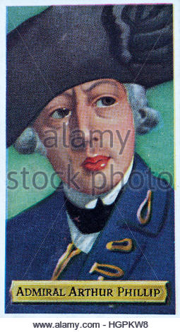 Admiral Arthur Phillip 1738 - 1814, erster Gouverneur von New South Wales, Australien Stockfoto