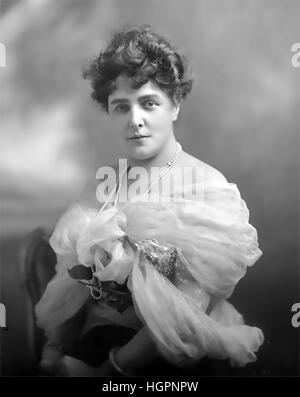 LADY RANDOLPH CHURCHILL (1854-1921) Ehefrau von Randolph Churchill und Mutter von Winston Churchill im Jahre 1889. : Fotostudio Lafayette Stockfoto