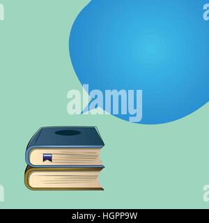 Reihe von interessante Vektor Bücher zum Nachdenken Stock Vektor