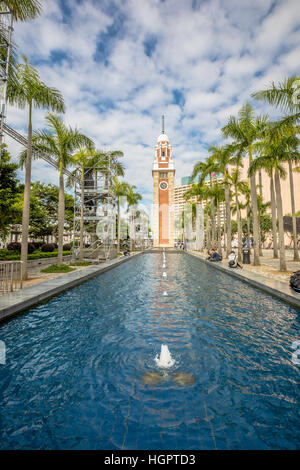 Clock Tower-Landschaft Stockfoto