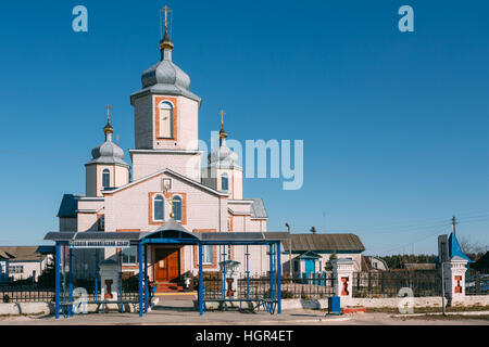 St. Nikolaus Kirche in Dobrush, Weißrussland. Stockfoto