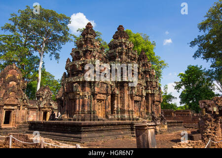 Banteay Srei oder Lady Tempel in Siem Reap, Kambodscha Stockfoto