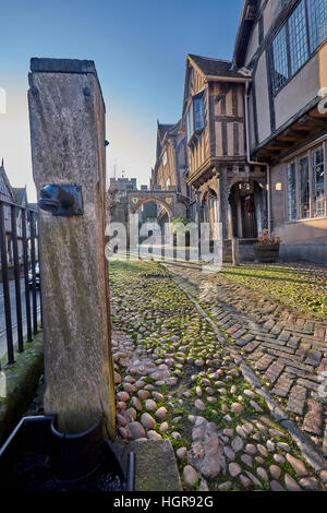 Der Lord Leycester Hospital (oft einfach als Lord Leycester bekannt) ist ein Altersheim für Veteranen in Warwick Stockfoto