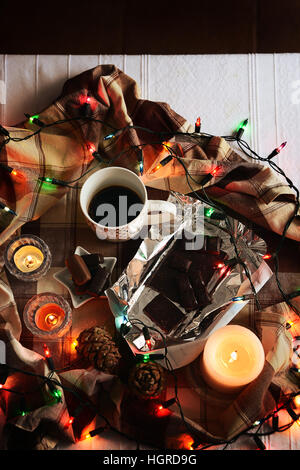 Kaffee und Schokolade Stockfoto