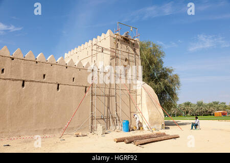 Al Jahili Fort in Al Ain. Emirat Abu Dhabi, Vereinigte Arabische Emirate Stockfoto