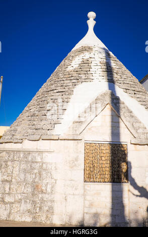 Trulli Häuser in Pulia Aeria in Süditalien Stockfoto