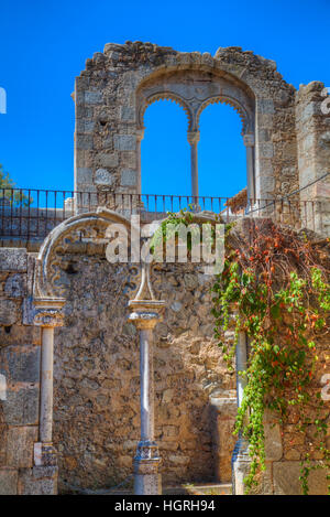 Römische Ruinen, Publico Jardin, Evora, UNESCO World Heritage Site, Portugal Stockfoto